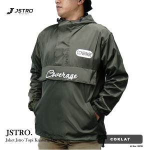 Jstro Jaket Topi Kantung Doraemon Coklat