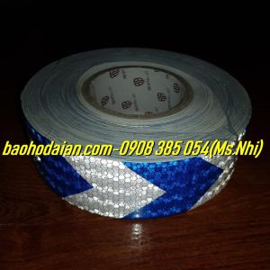 Băng keo phản quang hình chéo -Dài 50M- Kèm ảnh thật