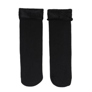 YESMILE Velvet-lined Snow Socks Thickened Black Nude Sleeping Warm Hosiery Leg Warmers Casual Home Floor Socks Autumn Winter