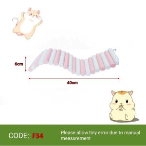 【READY-STOCK】Hamster Multifunction Flexible Bendable Wooden Ladder Wooden Fence Bridge Hideout Flexible DIY Ladder 仓鼠围栏 仓鼠梯子 仓鼠楼梯 仓鼠装饰