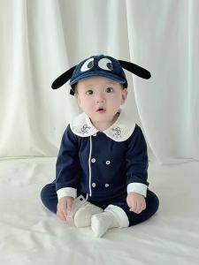 Baby jumpsuit A Cotton-like seamless spring and autumn season romper for small-month-old babies spring outing clothes