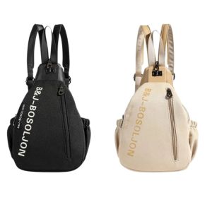 Ladies Anti-theft Chest Bag Multicompartment Lightweight Large Capacity Adjustable Strap Big Pocket Shoulder Bag