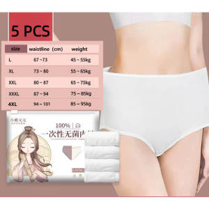 Arrival/High Waist Disposable Panties White&mix Color/Pure Cotton Individual Packaging /Sterilization