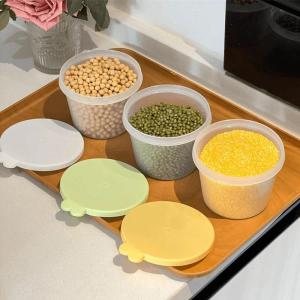 2pcs Kitchen Food Storage Box Plastic Fresh Keeping Box Refrigerator Storage Container Durable Fruit Snack Sealed Jar