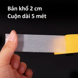 Cuộn Băng Keo 2 Mặt Lưới Bản 1cm/2cm Dài 5 Mét Chuyên Dùng Dán Cố Định Vật Dụng Nhà Cửa Chi Tiết Nhỏ