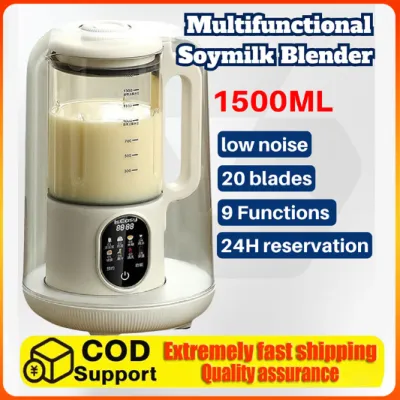 1.5L wall breaker with soundproof cover multi-function blender juicer soy milk machine food processor baby food maker