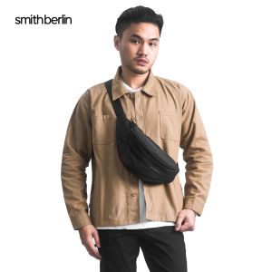 Tas Pinggang Pria Smith Berlin Walter Water Resistant Waist Bag Kasual Kantong Muat Banyak