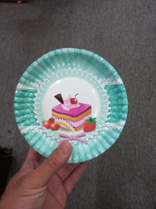 50 cái Dĩa giấy in hoạt hình 16cm