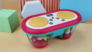 Baby Music Drum Toy Flashing Tambourine Toy for Children LED Musical Instrument Beat Drum Toy Toddler Gift