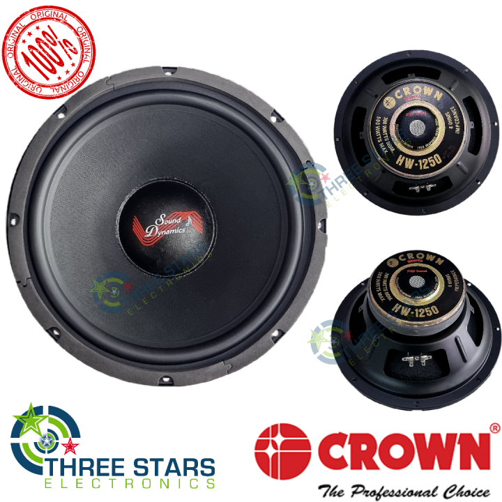 2021 Original Crown HW-1250 12 Inches 500 WATTS Woofer