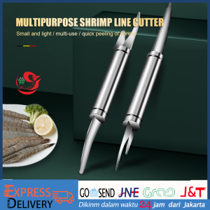 Alat Pengupas Kulit Udang Bahan Food Grade Anti Karat Tahan Lama Multifungs Prawn Peeler Knife