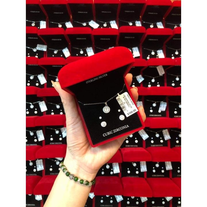 [HCM][CHÍNH HÃNG MỸ] Set Trang Sức Macys Giani Bernini Cubic Zirconia 3 ...