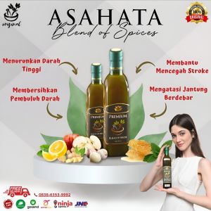Jus Asahata Herbal Diabetes Darah Tinggi Mengobati Jantung Bengkak Berdebar-Debar Alami Tradisional Tanpa Pengawet Minuman Rempah Jamu Berkhasiat Tinggi - Asahata Premium Original