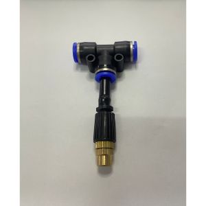 Béc phun sương bằng đồng kèm Tê 8mm  chân ren 21mm dùng để tưới lan  tưới cây làm mát mái tôn
