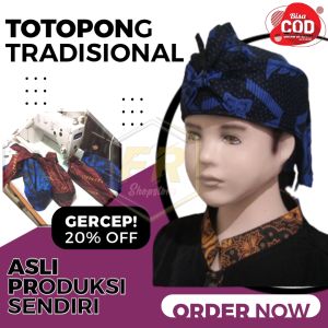 Ikat Kepala Tradisional Sunda Baduy & Batik Biru