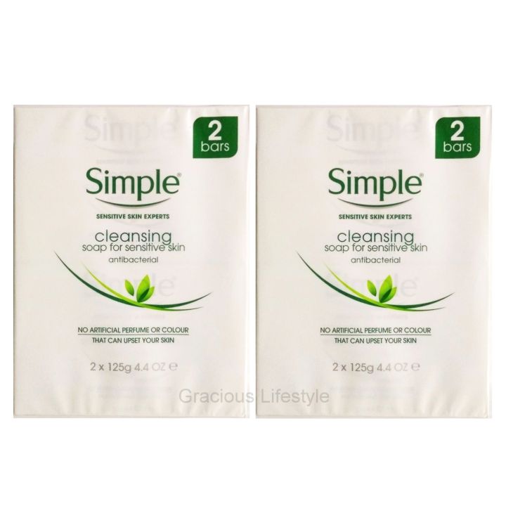 Soap, Sensitive Skin (Total Bars) SIMPLE Soap Bar 100g Each