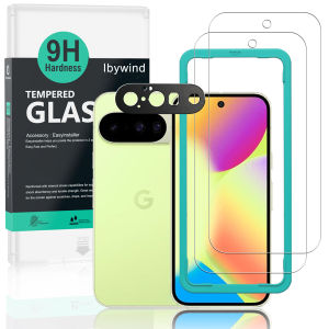 Ibywind cho Google Pixel 10 5G miếng bảo vệ màn hình (Gói 2) với 1PC bảo vệ ống kính kim loại phụ kiện lắp đặt dễ dàng