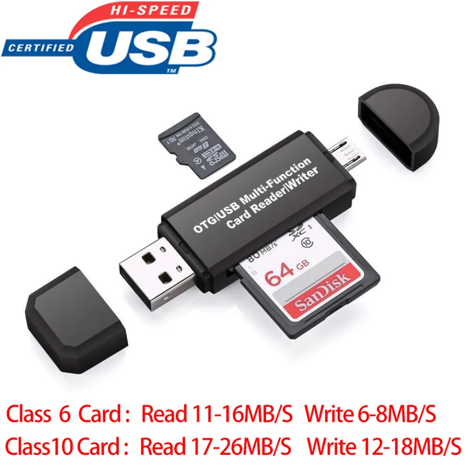 USB Memory Card Reader Multifunction High Speed Micro USB OTG to USB 2.0  Card Adapter SD/Micro SD TF Card Reader For Android Phone Computer | Lazada  PH