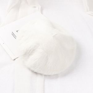 ANANAA Soft French Beret Hat Solid Color Flat Crown Newsboy Beanie Hat Elegant Furry Painter Beret Hat For Women