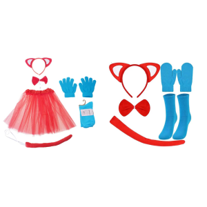 ชุดเครื่องแต่งกายสำหรับเด็กผู้ชายเด็กผู้หญิงชุดผูกโบว์ที่คาดผมมีหูสำหรับแมวหางแมวอุปกรณ์เสริมสำหรับแมวฮาโลวีน