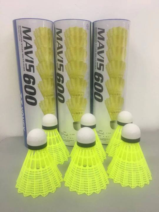Yonex Mavis 600 Badminton Nylon Ball Badminton Training Shuttlecock Actual Photo Post 6pcs in
