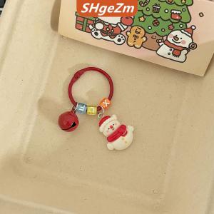 [COD] SHgeZm Giáng sinh Keychain phim hoạt hình dễ thương Santa Claus Snowman Gấu Mặt dây chuyền Keyring Ba lô treo trang trí năm mới Quà Tặng bên
