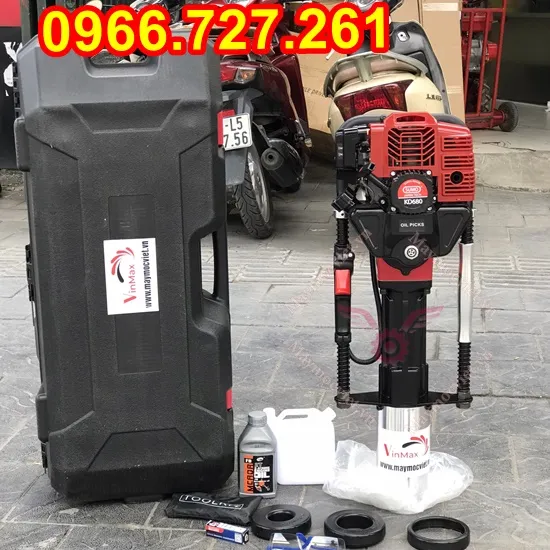 Máy đóng cọc rào chạy xăng 2 thì