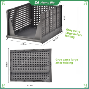 Foldable Pull-out Wardrobe Storage Basket Layer Clothes Organizer Drawer Storage Box