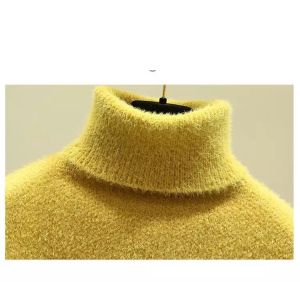 Sweater Turtleneck Wanita Rajut Tebal Halus