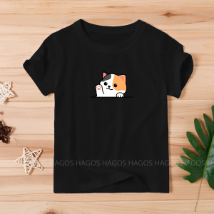 kaos tshirt atasan anak cewek cowok laki perempuan lengan pendek katun seragam