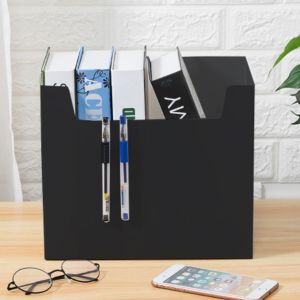 Foldable Desktop Storage File Organizer Book Office Paper File Rack Minimalist Desk Storage Shelf