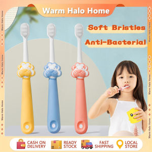 Baby Toothbrush Anti-Bacterial Soft Bristles Cute Kids Lion Toothbrush for Toddler