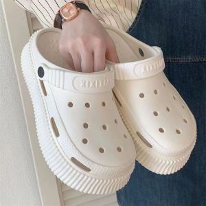 Free Shipping Trendy 3D Cartoon Soft-Soled Clogs With Thick Soles For Height Increase Outdoor WomenS Summer Beach Sandals