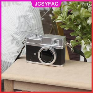 JCSYFAC 1 chiếc mô hình máy ảnh mini Nhà búp bê mô hình máy ảnh Retro thu nhỏ đồ chơi trang trí có thể tỏa sáng