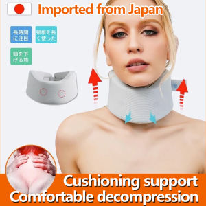 SG stock Soft Neck Brace Support Neck Support Comfort Foam Head Support Cervical Collar Cervical Spine Fixation Head Support Evenly Distribute Design Breathable Fabric Sponge Soft Rehabilitation Pain Relief Vertebrae For Sleep & Work