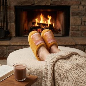 CHXONQ Mềm mại Dép lê họa tiết mũi chân Hài hước Giày đi trong nhà Dép ngón chân mô phỏng Giày đôi Dày Dặn Ấm Áp Dép lông ấm áp cho mùa đông. Nam và nữ.