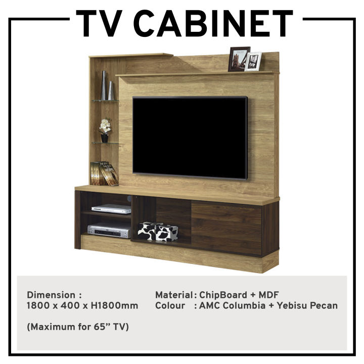 TV With Feature Wall TV Console TV Rack TV Stand Media Storage