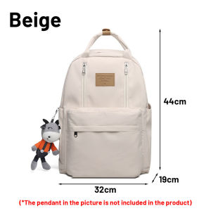 【SG】WORKWELL Korean Style Student Backpack/Women Casual Backpacks/Solid Color Large Capacity Bag/For Men And Women