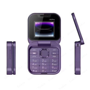AKIMBO 【Fast Deliver】Original Flip Phone i16 pro Mobile Phone 2G 3G dual card flipphone Keypad Basic Phone