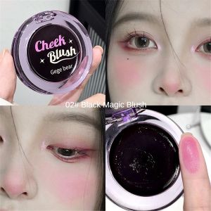 บลัชออนครีม gege bear ปัดแก้ม บลัชออนปัดแก้มคริสตัลใส บลัชเจลลี่ Crystal Blush บลัชเปลี่ยนสี บลัชดำ เปลี่ยนสีตามอุณหภูมิ สีสวย ติดทนนาน กันน้ำ โชว์ความขาว