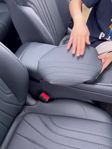 For Geely EX5 Galaxy E5 2025 2026 Leather Car Armrest Storage pad Cover Mat Protection Center Console Cushion Accessories