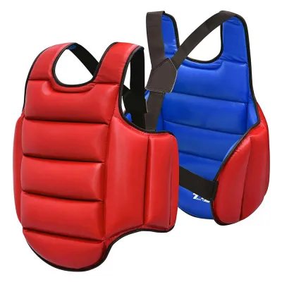 Karate Boxing Chest Guard Women Men Kids Sanda Kickboxing Taekwondo Protector Vest