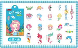 4pcs/Set Kids Tattoo Stickers PAW Patrol/Snow Princess/Unicorn/Spider-Man / Dinosaur Boys and Girls Cartoon Stickers Gift Package Package