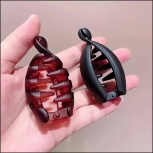 4 pcs Banana Clips Small Size Vertical Clips for Women Elegant High Ponytail Hairpins Twist Clips Simple Hair Accessories