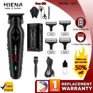 HIENA Professional Hair Clipper HYN-023 Mens T-blade Zero Gap Beard Trimmer Cordless Trimmer Shaver For Men