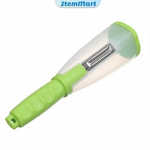 ItemMart Multi-functional Stainless Steel Creative Peeler With Garbage Container For Peeling fruits and vegetables