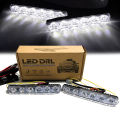 6.5" LED DRL Daytime Running Lights Safety lights Dual Color Yellow-White [2PCS Set]. 