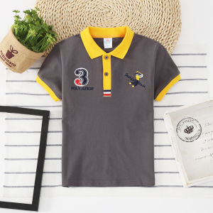 Hot Sale Kids T shirt Boy polo shirt 100% Cotton baby clothing Korean Fashion Children wear
