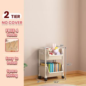 F&F:Barra Trolley rack /rak buku /troli /under table shelf /rak serbaguna/multipurpose rack