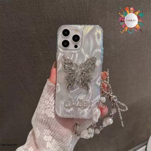 GC176 SOFTCASE SILIKON BUTTERFLY UNTUK IPHONE X XS XR 7 7+ 8 8+ 11 12 13 14 15 PROMAX GANTUNGAN HANDPHONE DA8043